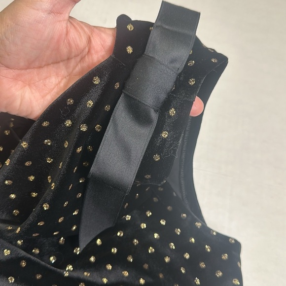 Talbots RSVP Women’s Size XLarge Black Gold Velvet Sleeveless Formal Cocktail - Picture 8 of 13